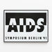 Plakat Symposium AIDS Berlin 1991 - Grafisk vægdekoration — indrammet kunstværk på væggen