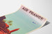 Vintage plakat Air France - Rejse til Nordafrika med fly