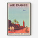 Vintage plakat Air France - Rejse til Nordafrika med fly
