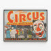 Vintage Plakat Cirque Al G. Kelly og Miller Bros — indrammet kunstværk på væggen