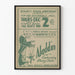 Vintage plakat af Aladdin marionetforestilling