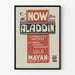 Aladdin plakat - Vintage teater vægdekoration