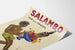 Vintage plakat med vin og frugt Salambo