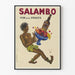 Vintage plakat med vin og frugt Salambo