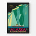 Vintage plakat af Alaska Taku-gletsjeren af Canadian Pacific