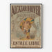 Vintage plakat af Alcazar d'Hiver Le Joli Mexicain