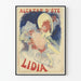 Vintage plakat af Alcazar Sommer Lidia til vægdekoration