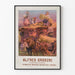 Vintage plakat af landbrugsmaskine Alfred Grodzki