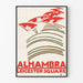 Vintage plakat Alhambra Leicester Square grafisk vægdekoration