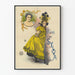 Vintage Alice af Sylva i Gul kjole plakat
