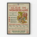 Vintage plakat af Alice i Eventyrland - Teater vægdekoration Oregon W.P.A.