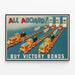 Vintage plakat All Aboard - Kampagne for Victory Bonds — indrammet kunstværk på væggen