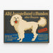 Vintage plakat for hundeudstilling Berlin 1910 — indrammet kunstværk på væggen