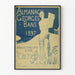 Gammel plakat Almanach Georges Bans 1897 i stil med kunsthåndværk