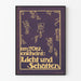 Vintage plakat Licht und Schatten oktober 1910 af Pretorius