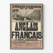Vintage plakat Teater Ambigu-Comique Engelsk og Fransk Bomarsunds erobring