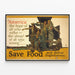 Vintage plakat Redder mad - American Food Administration — indrammet kunstværk på væggen