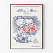 Vintage plakat American League Free Palestine A Flag is Born