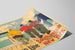 Vintage amerikansk plakat American Line Southampton - Cherbourg - New York — visning af kunstværket