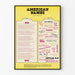 Poetisk plakat med amerikanske navne af Stephen Vincent Benét - Vintage vægdekoration