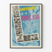 Vintage plakat af amerikanere og folkene i Asien til vægdekoration