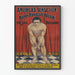 Vintage Harry Houdini Løsladelse med håndjern plakat
