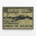 Dekorativ vintage plakat An Artistic Home - Howard & Son Darlington — indrammet kunstværk på væggen