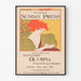 Vintage plakat Battleship Olympia Philadelphia Sunday Press