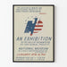 Vintage plakat for arbejdsløses kompetenceudstilling - amerikansk vægdekoration