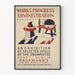Vintage plakat for udstilling af arbejdsløses færdigheder