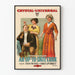 Vintage plakat til vægdekoration i køkkenet En opdateret kok
