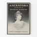 Vintage plakat Ancestors af Gertrude Atherton til vægdekoration