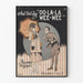 Vintage plakat 'And Hed Say OO-LA-LA WEE-WEE' illustration fra 1920'erne