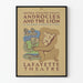 Plakat Teater Androcles og løven - Vintage vægdekoration