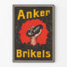 Vintage plakat Anker Brikets hovedlejer er kul