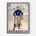 Vintage plakat Annapolis Navy 1902 - Marine vægdekoration