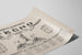 Vintage plakat med annoncer fra L'Echo – Retro vægdekoration — visning af kunstværket