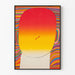 Anti-krigs plakat med abstrakt design i livlige gradiente farver