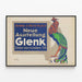 Vintage plakat for den antikke østlige kunstudstilling - Glenk — indrammet kunstværk på væggen