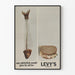 Vintage reklameplakat Levy's Real Jewish Rye Rugbrød