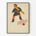 Vintage plakat Appetyl - Legende illustration med barn og baguette