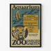 Vintage plakat af akvarium Zoologischer Garten vægdekoration