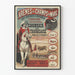 Vintage plakat af tyrefægtning i Arenas du Champs de Mars