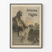 Plakat Vintage Vesten Arizona Nætter Rytter med Hest