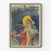 Vintage plakat af Arlette Dorgère i elegant kostume