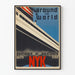 Vintage plakat rundt om i verden med passagerskibet NYK