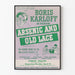 Vintage plakat Arsenic and Old Lace med Boris Karloff