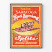 Vintage plakat Saratoga Red Spring til vægdekoration