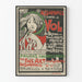Vintage plakat forsikring mod tyveri Fine Art Bruxelles