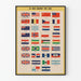 Historisk plakat - De allierede flag mod Aksemagterne